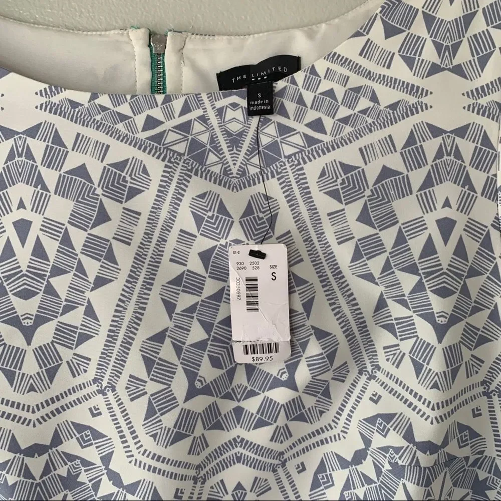 NWT, The Limited pattern shift dress, Size Small